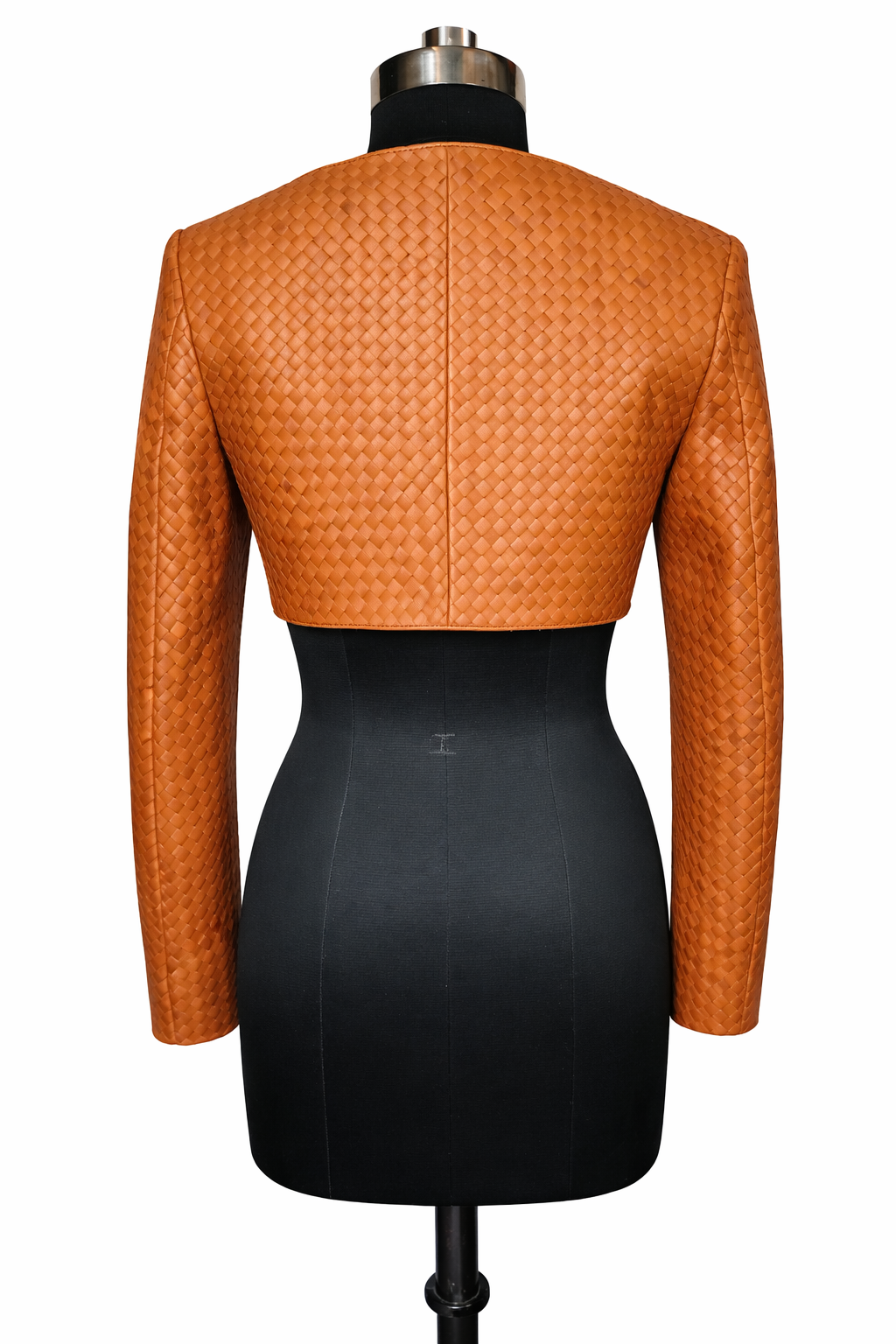 Genuine Lambskin Leather Hand-Woven Jacket