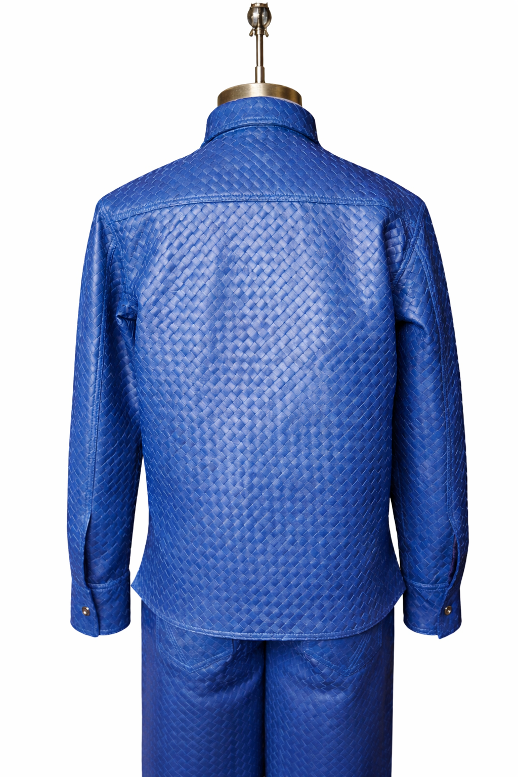 Genuine Lambskin Leather Handwoven Jacket