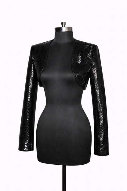 Genuine Lambskin Leather Bolero Jacket