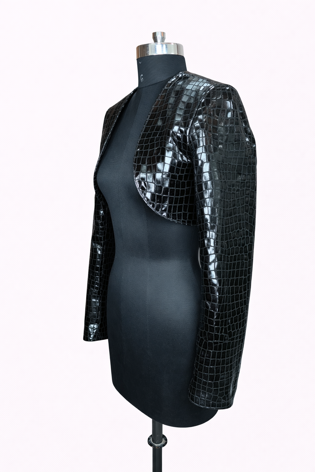 Genuine Lambskin Leather Cropped Bolero Jacket