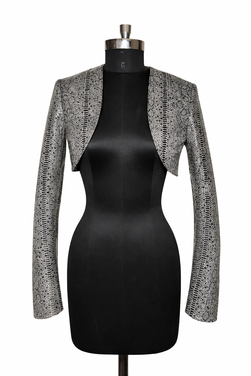 Genuine Lambskin Leather Cropped Bolero Jacket