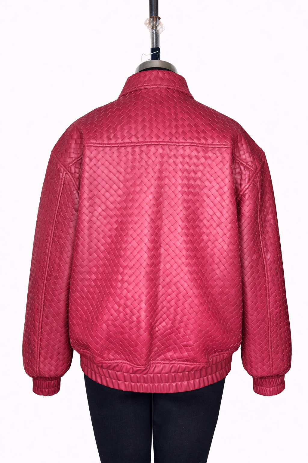 Genuine Lambskin Leather Handwoven Jacket