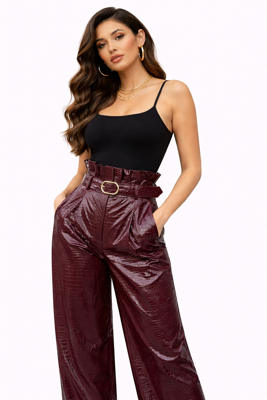 Genuine Lambskin Leather High