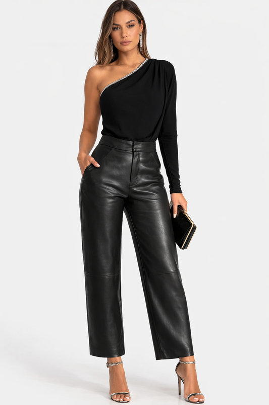 Genuine Lambskin Leather High