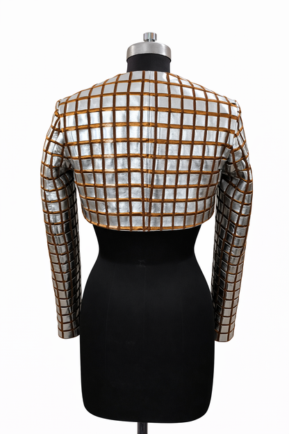 Genuine Lambskin Leather Bolero Jacket