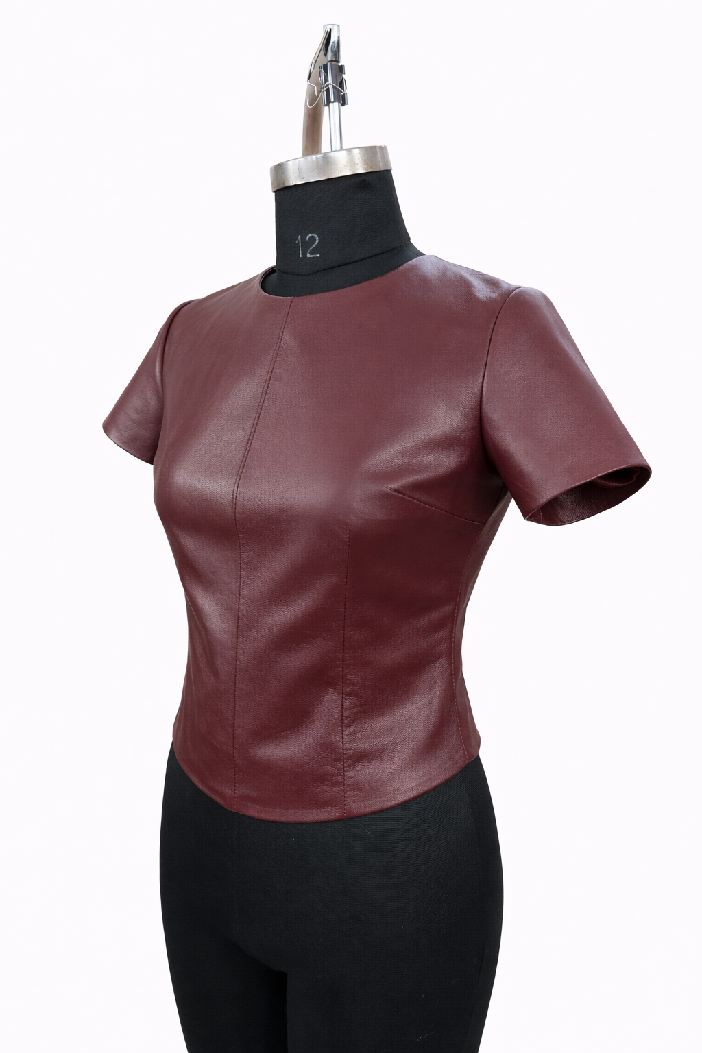 Genuine Lambskin Leather Top