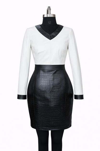 Genuine Lambskin Leather Dress