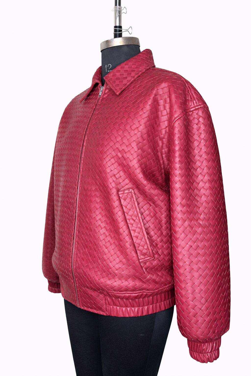 Genuine Lambskin Leather Handwoven Jacket