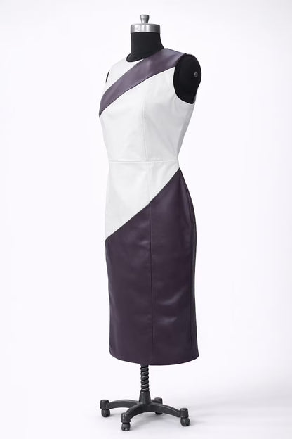 Genuine Lambskin Leather Dress