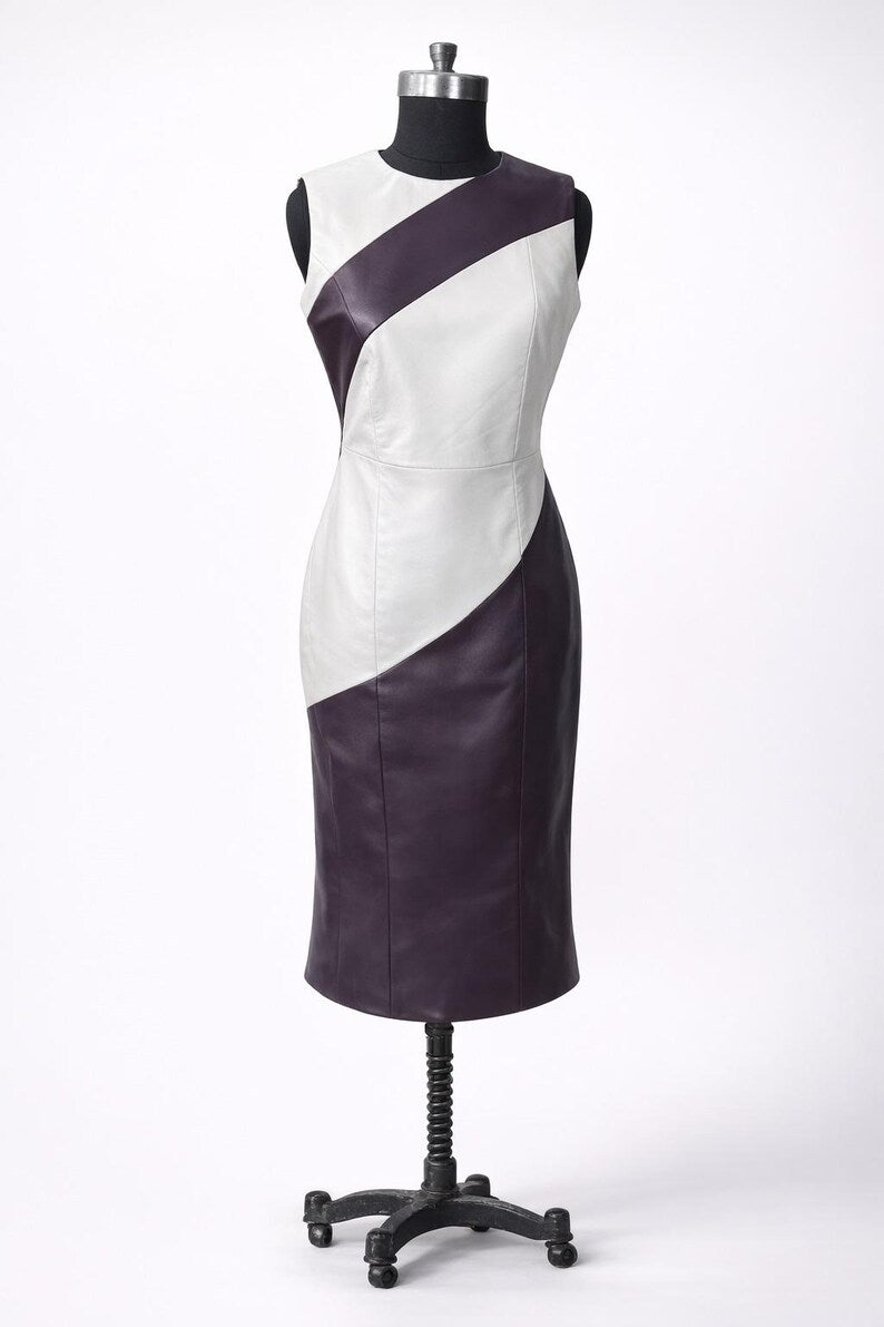 Genuine Lambskin Leather Dress