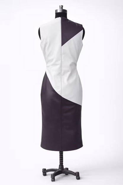 Genuine Lambskin Leather Dress